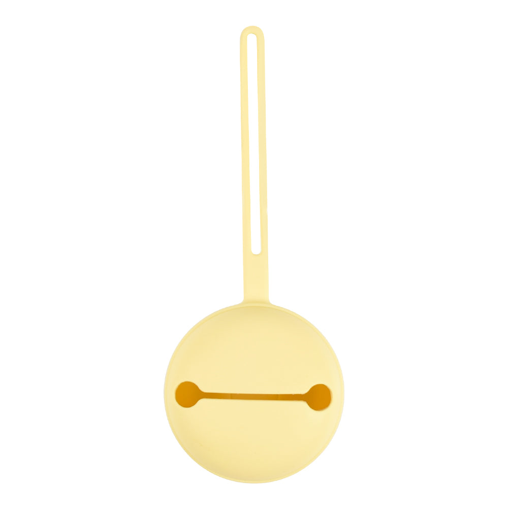 Butter Yellow Silicone Pacifier Holder Case
