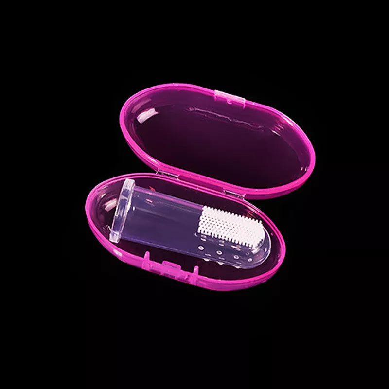Pink Finger Toothbrush For Girls