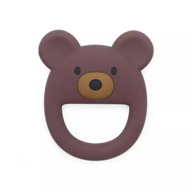Brown Teddy Bear Teether Teething Toy