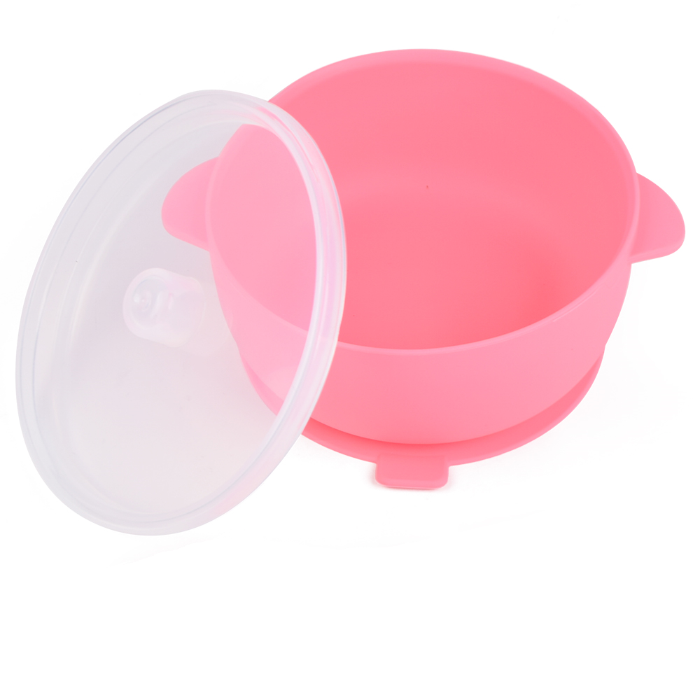 Silicone Suction Bowls With Lids