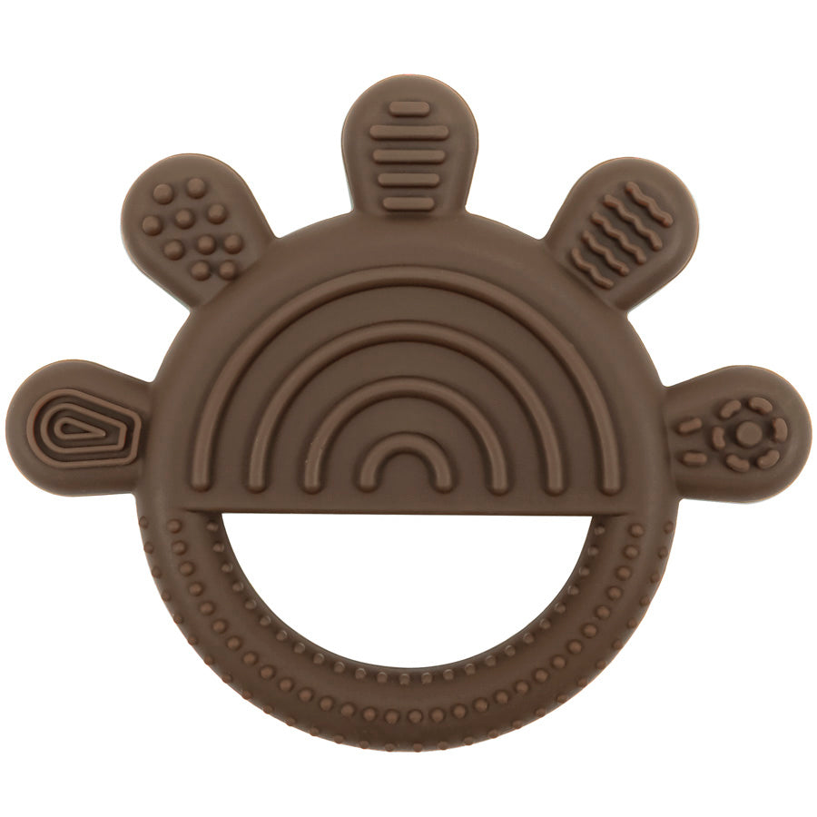 Espresso Brown Heavy Duty Teething Ring For Babies