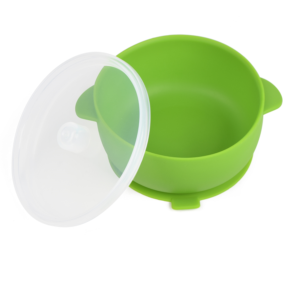 Silicone Suction Bowls With Lids