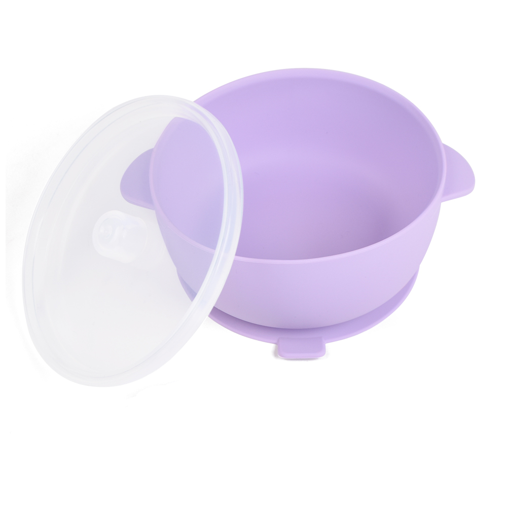 Silicone Suction Bowls With Lids