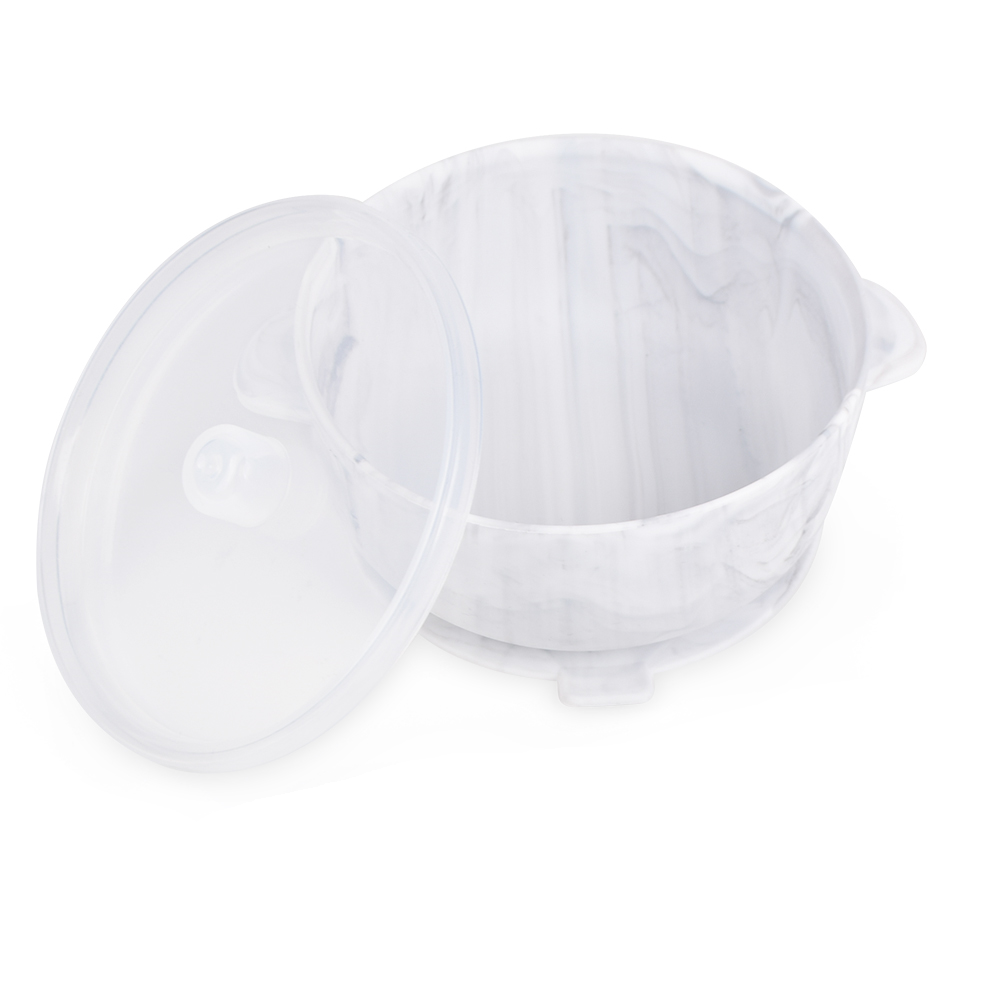 Silicone Suction Bowls With Lids