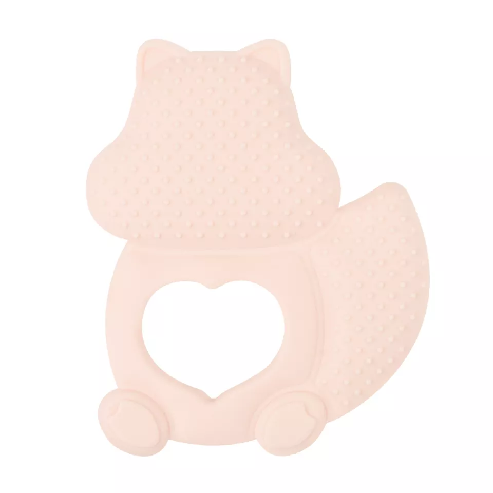 Peach Squirrel Teether For Babies