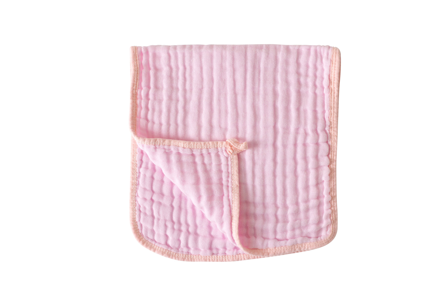 Pink Muslin Cotton Burp Cloths For Babies Girls