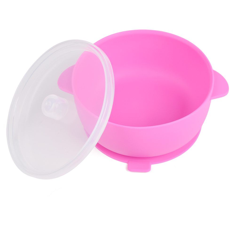 Silicone Suction Bowls With Lids