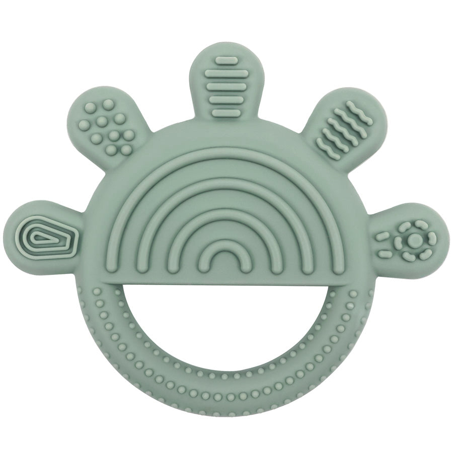 Sage Green Heavy Duty Teething Ring For Babies