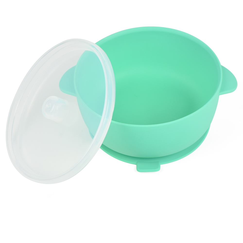 Silicone Suction Bowls With Lids