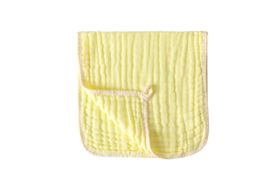 Yellow Muslin Cotton Burp Cloths For Babies